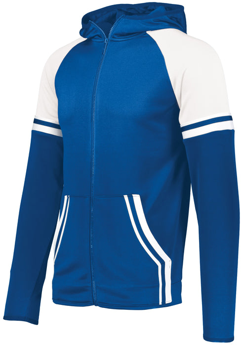 Holloway Youth Retro Grade Jacket (229661), Color 'Royal/White'